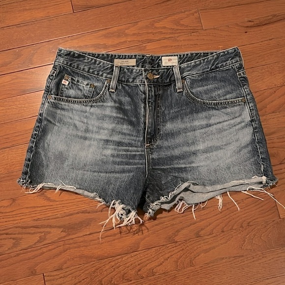 Ag Adriano Goldschmied | Denim 'Sadie' High-Rise Jean Shorts 3" Inseam Sz 32/14 - Picture 2 of 8